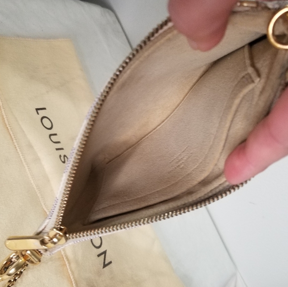 Authentic Louis Vuitton damier azur pochette MM - Picture 3 of 11